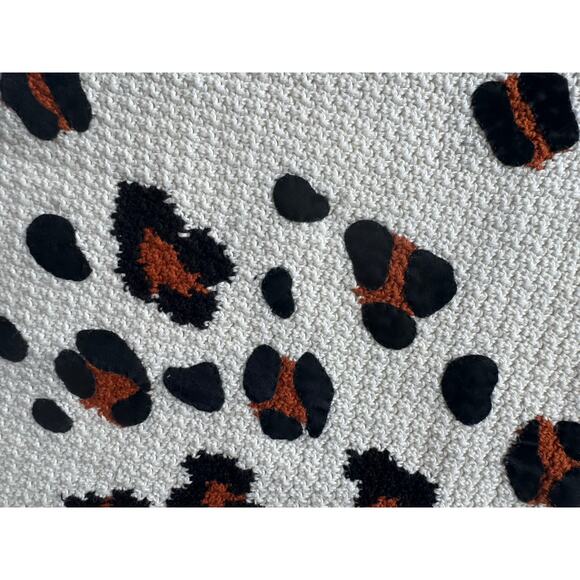 Michael Simon Short Sleeve Sweater Dress, Size Medium, NWT, Leopard Print - Picture 5 of 10